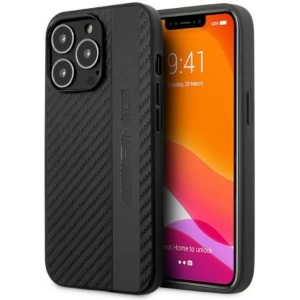 Hurtownia GSM - Etui Mercedes AMG AMHCP13LBLSCA Apple iPhone 13 Pro czarny/black hardcase Carbon Stripe&Embossed - MRS70 - {ean13} - Hurt