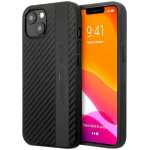 Hurtownia GSM - Etui Mercedes AMG AMHCP13MBLSCA Apple iPhone 13 czarny/black hardcase Carbon Stripe&Embossed - MRS71 - {ean13} - Hurt