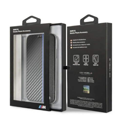 Etui BMW BMBKTRI61CAPNBK Apple iPhone XR book navy/niebieski Carbon