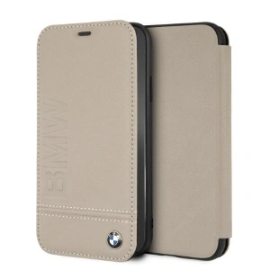 Hurtownia GSM - Etui BMW BMFLBKI61LLST Apple iPhone XR carte bej/taupe cu imprenta logo - BMW329 - {ean13} - Hurt