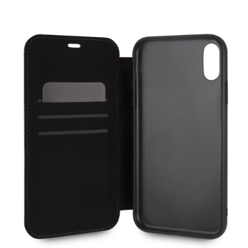 Etui BMW BMFLBKI61LLST Apple iPhone XR book beżowy/taupe Logo Imprint
