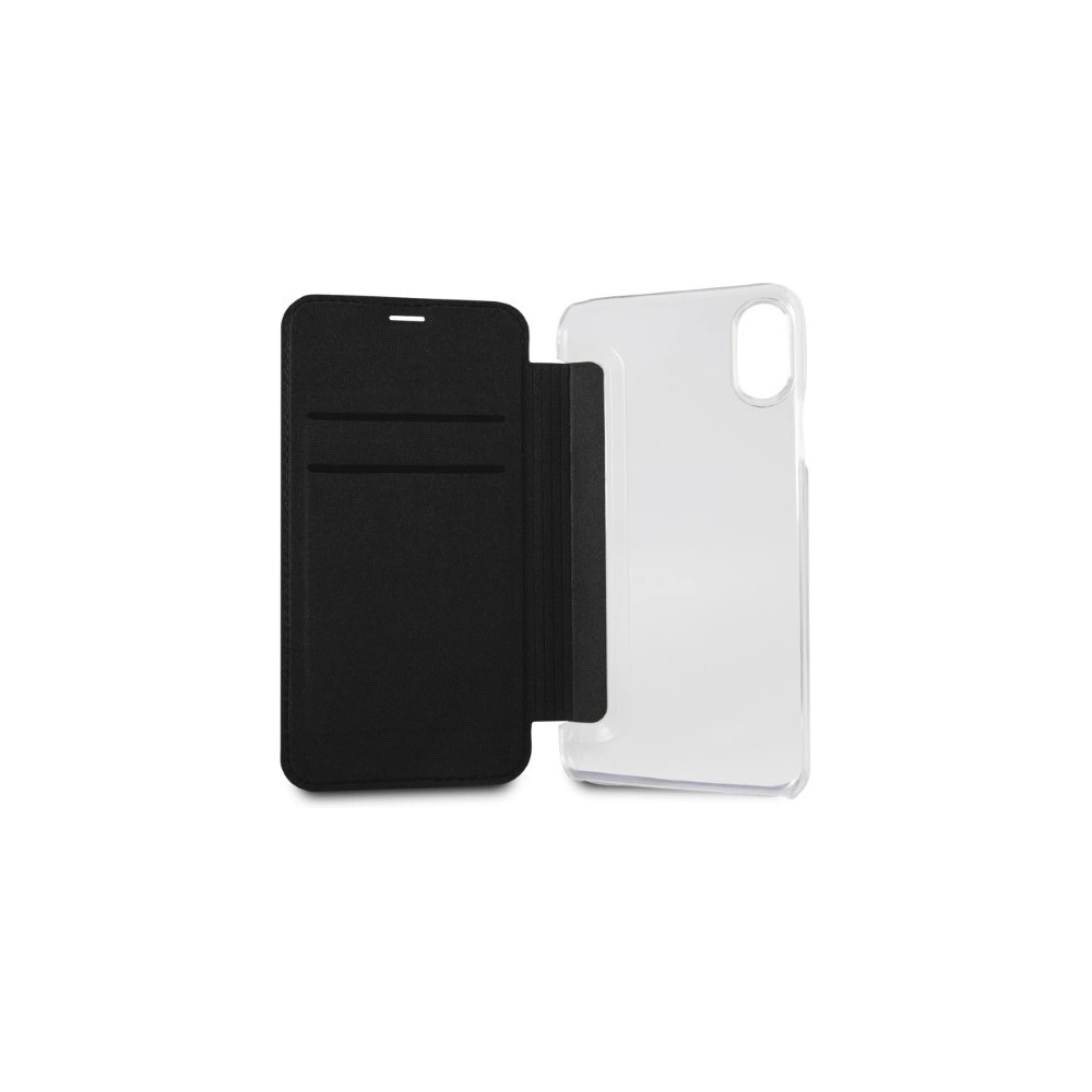 Wholesale Karl Lagerfeld KLFLBKPXKSB Apple iPhone XS/X black bookcase Signature Glitter - KLD1358 - {ean13} - Hurt