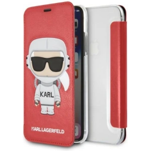 Hurtownia GSM - Case Karl Lagerfeld KLFLBKPXKSCORE Apple iPhone XS/X Buchhülle rot/red Karl Space Cosmonaut - KLD1359 - {ean13} - Hurt