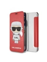 Case Karl Lagerfeld KLFLBKPXKSCORE Apple iPhone XS/X Buchhülle rot/red Karl Space Cosmonaut