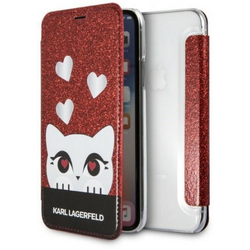 Hurtownia Karl Lagerfeld - 3700740413654 - KLD1360 - Etui Karl Lagerfeld KLFLBKPXVDCRE Apple iPhone XS/X red/czerwony book Valentine - B2B homescreen
