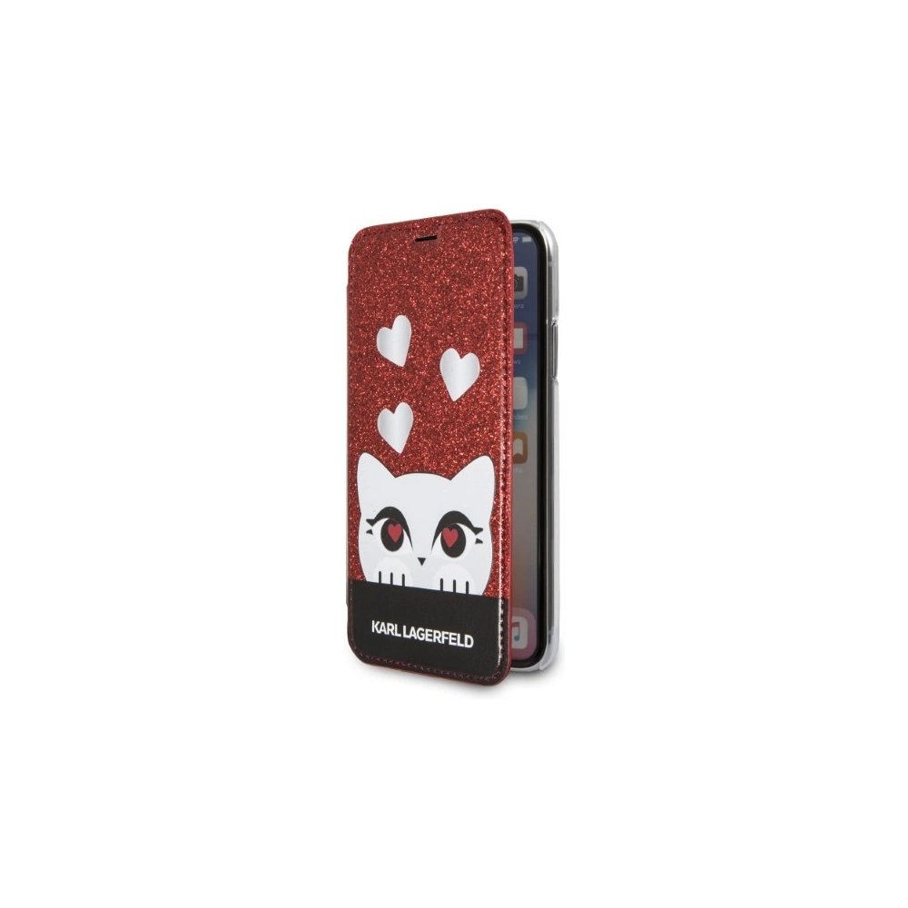 Hurtownia GSM - Case Karl Lagerfeld KLFLBKPXVDCRE Apple iPhone XS/X rot/rot Buch Valentine - KLD1360 - {ean13} - Hurt