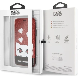 Hurtownia GSM - Case Karl Lagerfeld KLFLBKPXVDCRE Apple iPhone XS/X rot/rot Buch Valentine - KLD1360 - {ean13} - Hurt