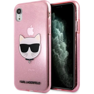 Hurtownia GSM - Etui Karl Lagerfeld KLHCI61CHTUGLP Apple iPhone XR rózsaszín/pink kemény tok Glitter Choupette - KLD1361 - {ean13} - Hurt
