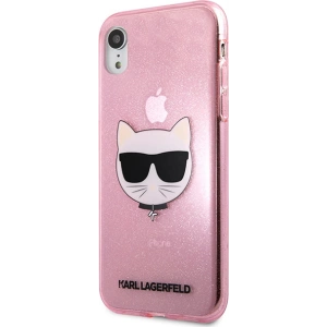 Hurtownia GSM - Etui Karl Lagerfeld KLHCI61CHTUGLP Apple iPhone XR rózsaszín/pink kemény tok Glitter Choupette - KLD1361 - {ean13} - Hurt