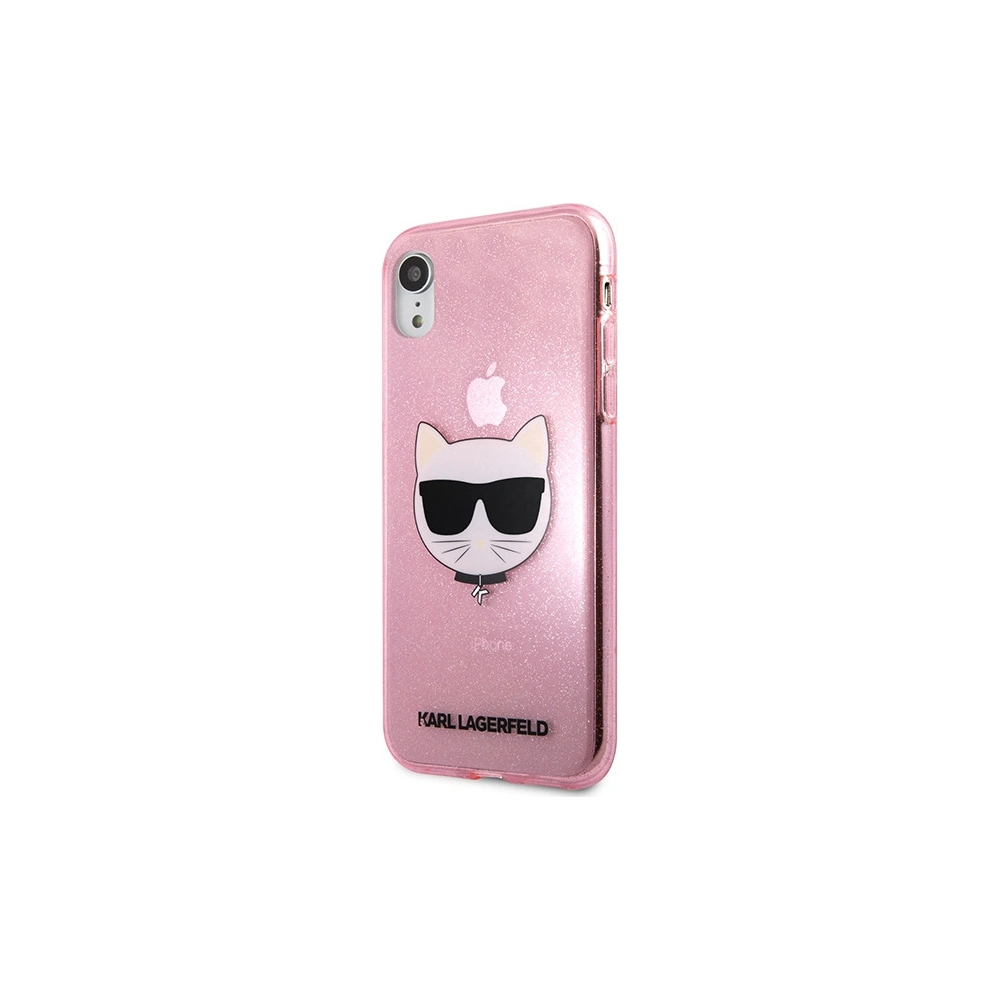Wholesale Karl Lagerfeld KLHCI61CHTUGLP Apple iPhone XR pink hardcase Glitter Choupette - KLD1361 - {ean13} - Hurt