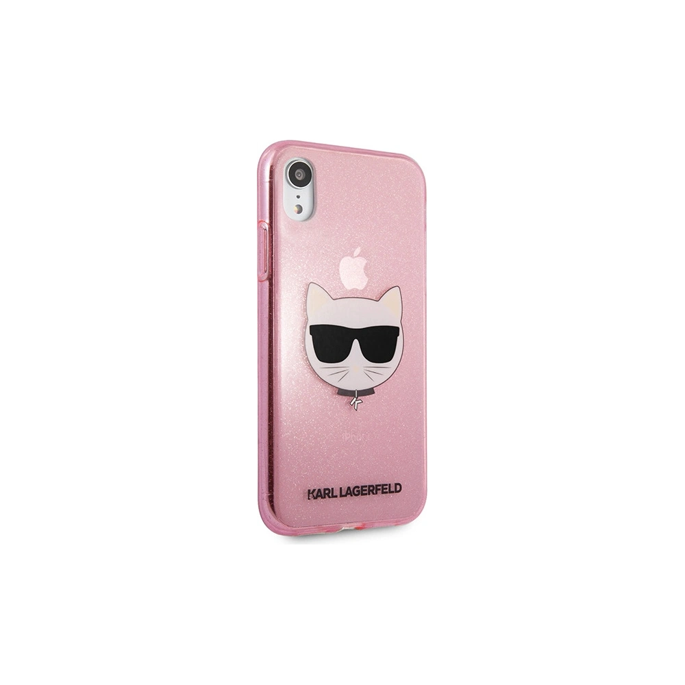 Hurtownia GSM - Etui Karl Lagerfeld KLHCI61CHTUGLP Apple iPhone XR różowy/pink hardcase Glitter Choupette - KLD1361 - {ean13} - Hurt