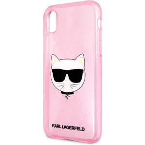 Wholesale Karl Lagerfeld KLHCI61CHTUGLP Apple iPhone XR pink hardcase Glitter Choupette - KLD1361 - {ean13} - Hurt