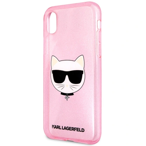 Etui Karl Lagerfeld KLHCI61CHTUGLP Apple iPhone XR  różowy/pink hardcase Glitter Choupette