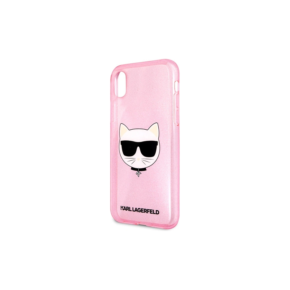 Hurtownia GSM - Etui Karl Lagerfeld KLHCI61CHTUGLP Apple iPhone XR rózsaszín/pink kemény tok Glitter Choupette - KLD1361 - {ean13} - Hurt