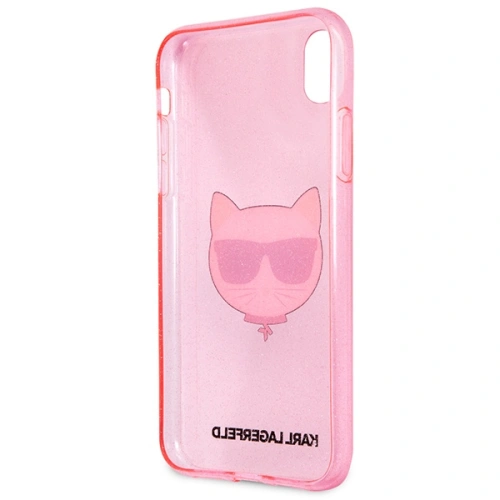 Etui Karl Lagerfeld KLHCI61CHTUGLP Apple iPhone XR  różowy/pink hardcase Glitter Choupette