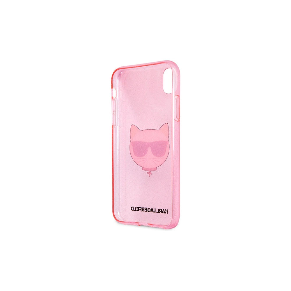 Wholesale Karl Lagerfeld KLHCI61CHTUGLP Apple iPhone XR pink hardcase Glitter Choupette - KLD1361 - {ean13} - Hurt