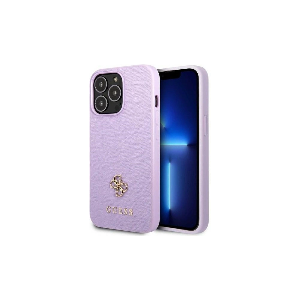 Hurtownia GSM - Etui Guess GUHCP13LPS4MU Apple iPhone 13 Pro purpuriu/purple hardcase Saffiano 4G Small Metal Logo - GUE2331 - {ean13} - Hurt