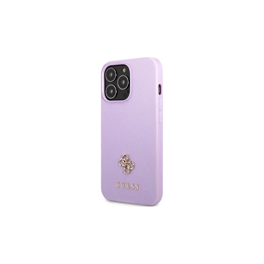 Hurtownia GSM - Etui Guess GUHCP13LPS4MU Apple iPhone 13 Pro purpurowy/purple hardcase Saffiano 4G Small Metal Logo - GUE2331 - {ean13} - Hurt