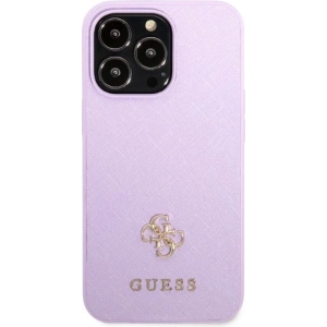 Etui Guess GUHCP13LPS4MU Apple iPhone 13 Pro purpurowy/purple hardcase Saffiano 4G Small Metal Logo