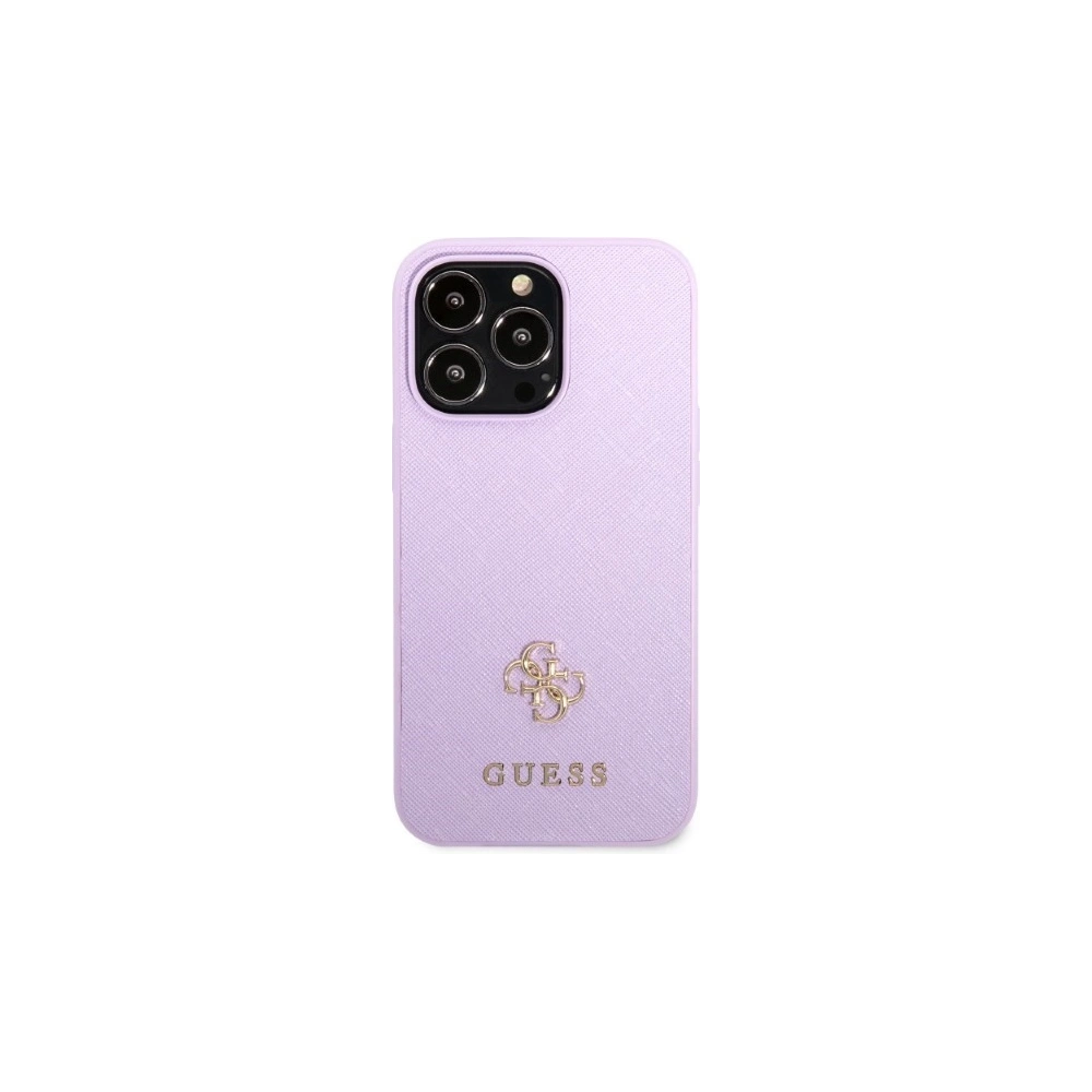 Hurtownia GSM - Etui Guess GUHCP13LPS4MU Apple iPhone 13 Pro purpurowy/purple hardcase Saffiano 4G Small Metal Logo - GUE2331 - {ean13} - Hurt