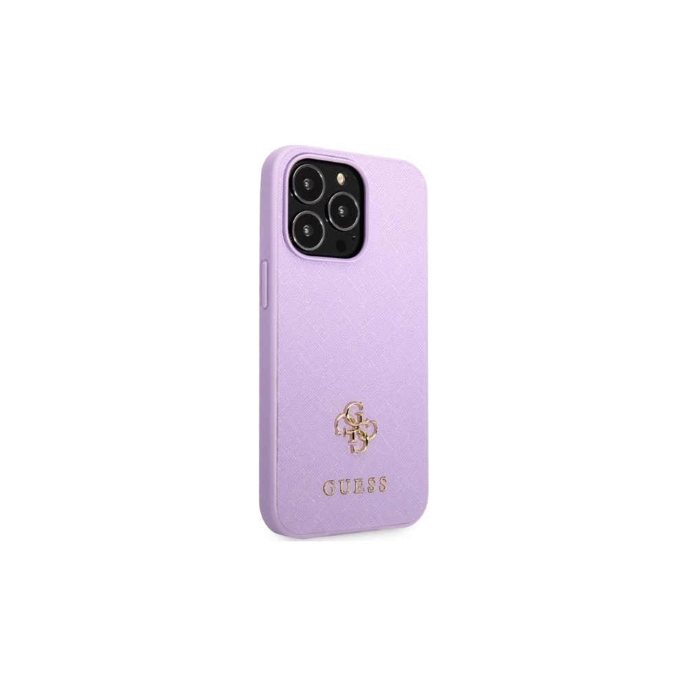 Hurtownia GSM - Etui Guess GUHCP13LPS4MU Apple iPhone 13 Pro purpurowy/purple hardcase Saffiano 4G Small Metal Logo - GUE2331 - {ean13} - Hurt