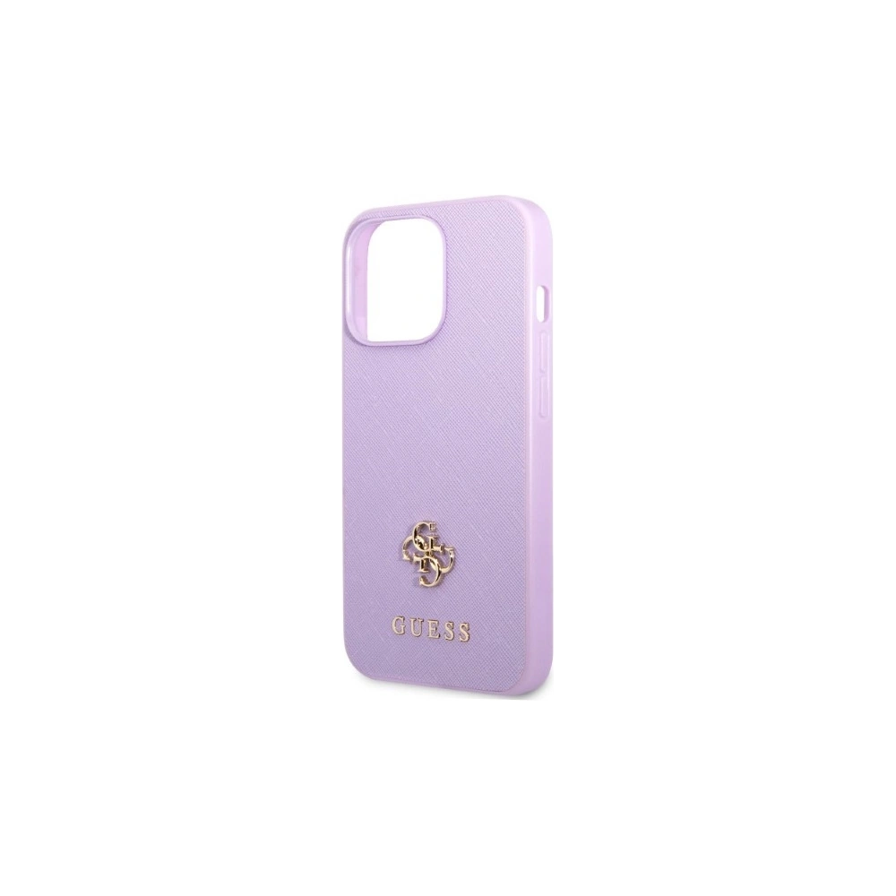 Hurtownia GSM - Etui Guess GUHCP13LPS4MU Apple iPhone 13 Pro purpurowy/purple hardcase Saffiano 4G Small Metal Logo - GUE2331 - {ean13} - Hurt