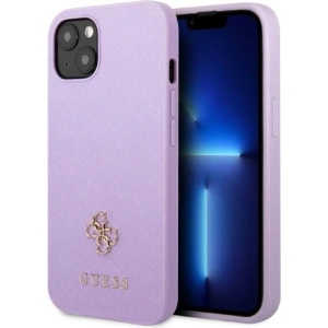 Hurtownia GSM - Etui Guess GUHCP13SPS4MU Apple iPhone 13 mini lila/purple kemény tok Saffiano 4G Kis Fém Logó - GUE2333 - {ean13} - Hurt