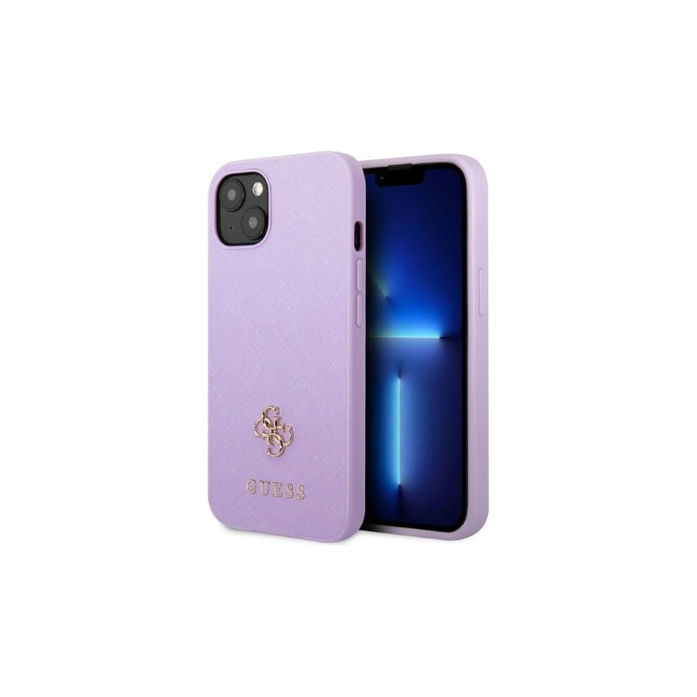 Wholesale Guess GUHCP13SPS4MU Apple iPhone 13 mini purple hardcase Saffiano 4G Small Metal Logo - GUE2333 - {ean13} - Hurt