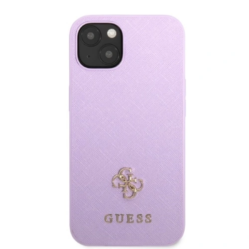 Etui Guess GUHCP13SPS4MU Apple iPhone 13 mini purpurowy/purple hardcase Saffiano 4G Small Metal Logo