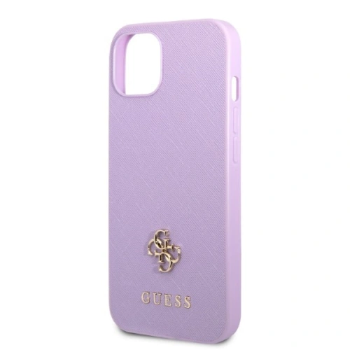 Etui Guess GUHCP13SPS4MU Apple iPhone 13 mini purpurowy/purple hardcase Saffiano 4G Small Metal Logo