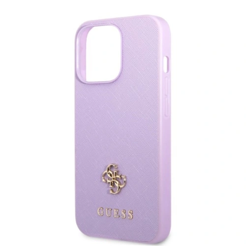 Etui Guess GUHCP13XPS4MU Apple iPhone 13 Pro Max purpurowy/purple hardcase Saffiano 4G Small Metal Logo