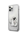 Hurtownia GSM - Case Karl Lagerfeld KLHCP12LGCFS Apple iPhone 12 Pro Max silber/silver Hardcase Liquid Glitter Choupette Fun - KLD1362 - {ean13} - Hurt