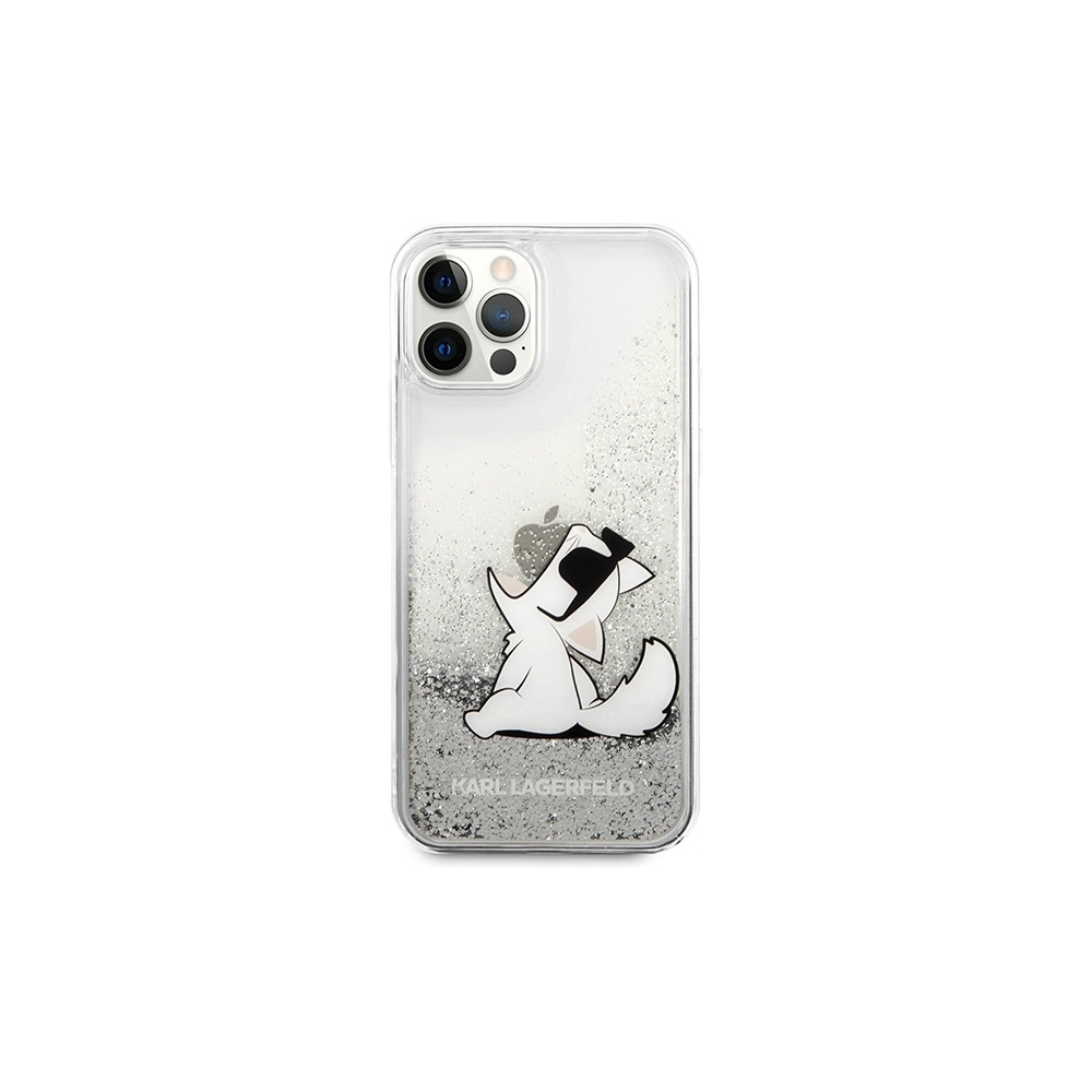 Hurtownia GSM - Case Karl Lagerfeld KLHCP12LGCFS Apple iPhone 12 Pro Max silber/silver Hardcase Liquid Glitter Choupette Fun - KLD1362 - {ean13} - Hurt