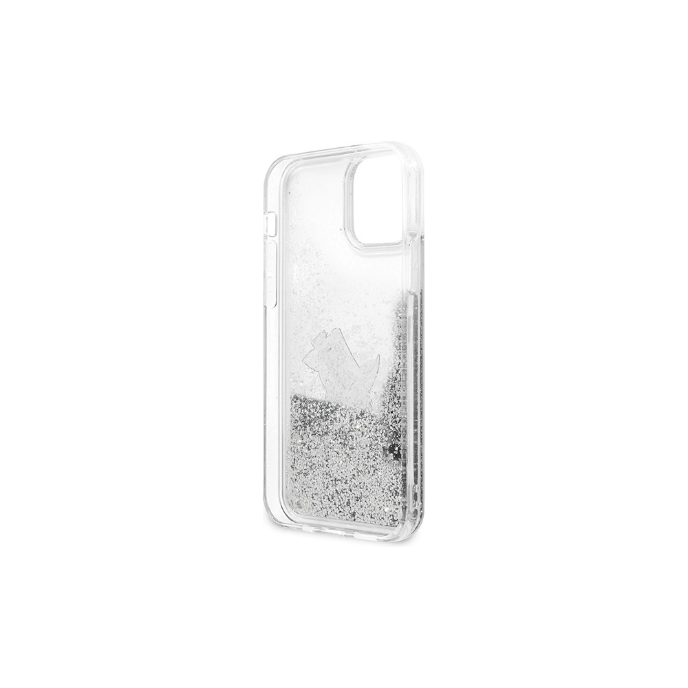 Hurtownia GSM - Case Karl Lagerfeld KLHCP12LGCFS Apple iPhone 12 Pro Max silber/silver Hardcase Liquid Glitter Choupette Fun - KLD1362 - {ean13} - Hurt