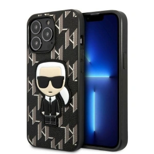 Etui Karl Lagerfeld KLHCP13LPMNIKBK Apple iPhone 13 Pro hardcase czarny/black Monogram Ikonik Patch