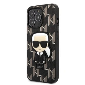 Etui Karl Lagerfeld KLHCP13LPMNIKBK Apple iPhone 13 Pro hardcase czarny/black Monogram Ikonik Patch