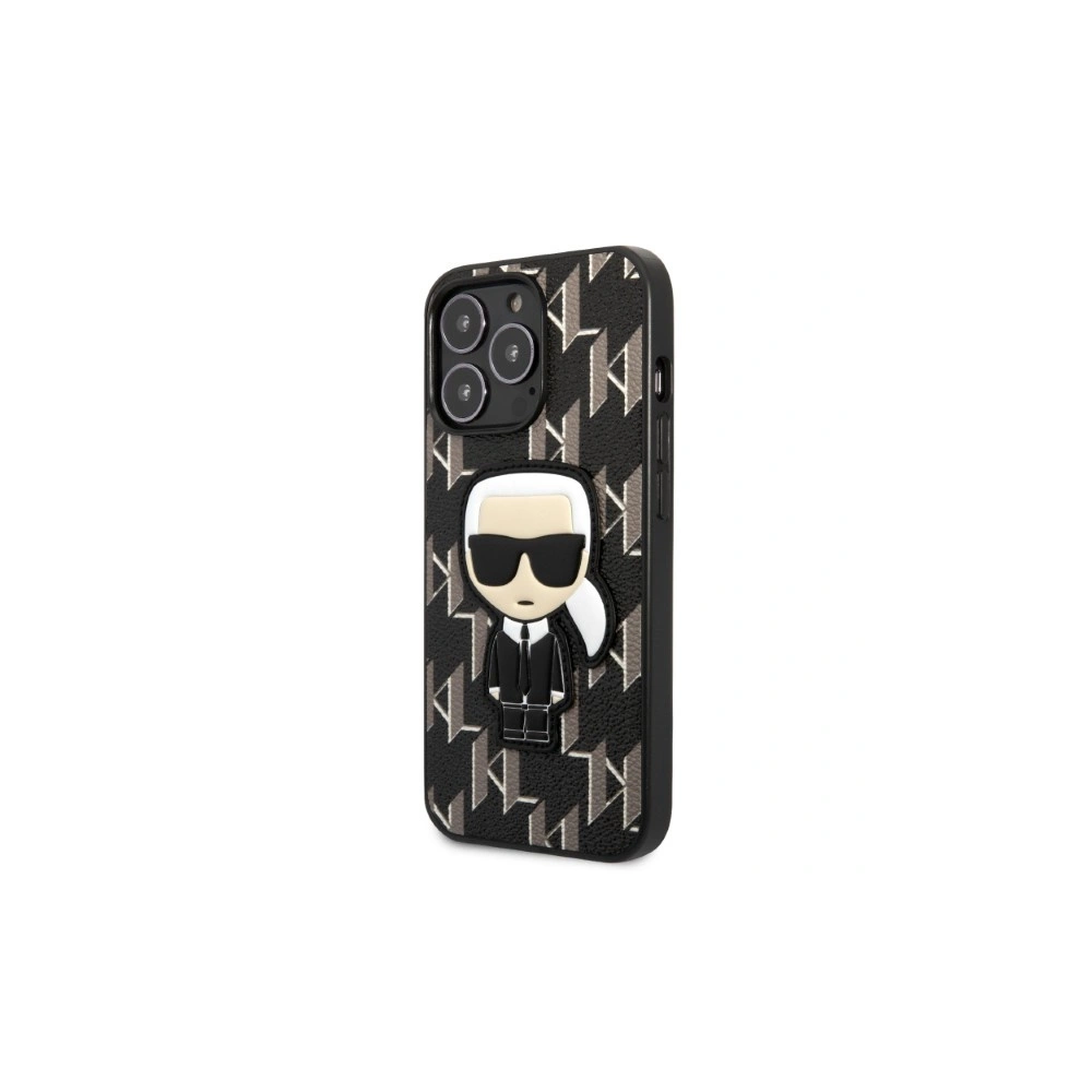Wholesale Karl Lagerfeld KLHCP13LPMNIKBK Apple iPhone 13 Pro hardcase black Monogram Ikonik Patch - KLD1363 - {ean13} - Hurt