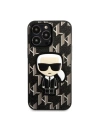 Wholesale Karl Lagerfeld KLHCP13LPMNIKBK Apple iPhone 13 Pro hardcase black Monogram Ikonik Patch - KLD1363 - {ean13} - Hurt