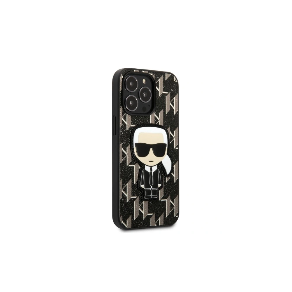 Wholesale Karl Lagerfeld KLHCP13LPMNIKBK Apple iPhone 13 Pro hardcase black Monogram Ikonik Patch - KLD1363 - {ean13} - Hurt