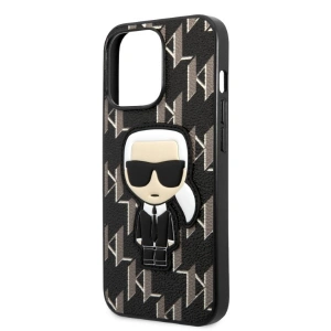 Etui Karl Lagerfeld KLHCP13LPMNIKBK Apple iPhone 13 Pro hardcase czarny/black Monogram Ikonik Patch