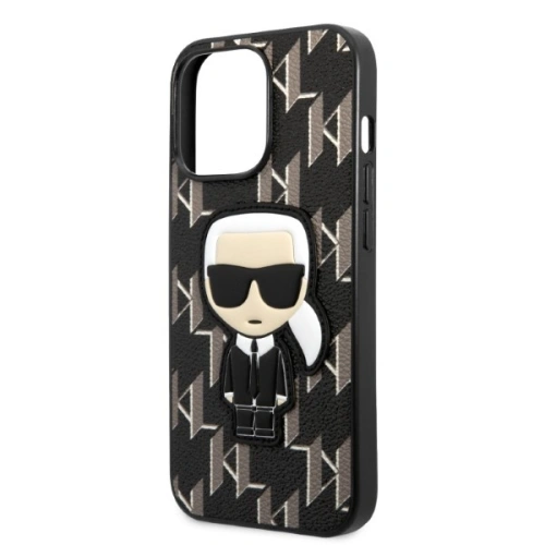 Etui Karl Lagerfeld KLHCP13LPMNIKBK Apple iPhone 13 Pro hardcase czarny/black Monogram Ikonik Patch