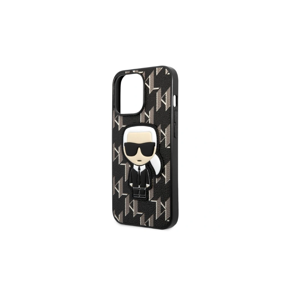 Wholesale Karl Lagerfeld KLHCP13LPMNIKBK Apple iPhone 13 Pro hardcase black Monogram Ikonik Patch - KLD1363 - {ean13} - Hurt