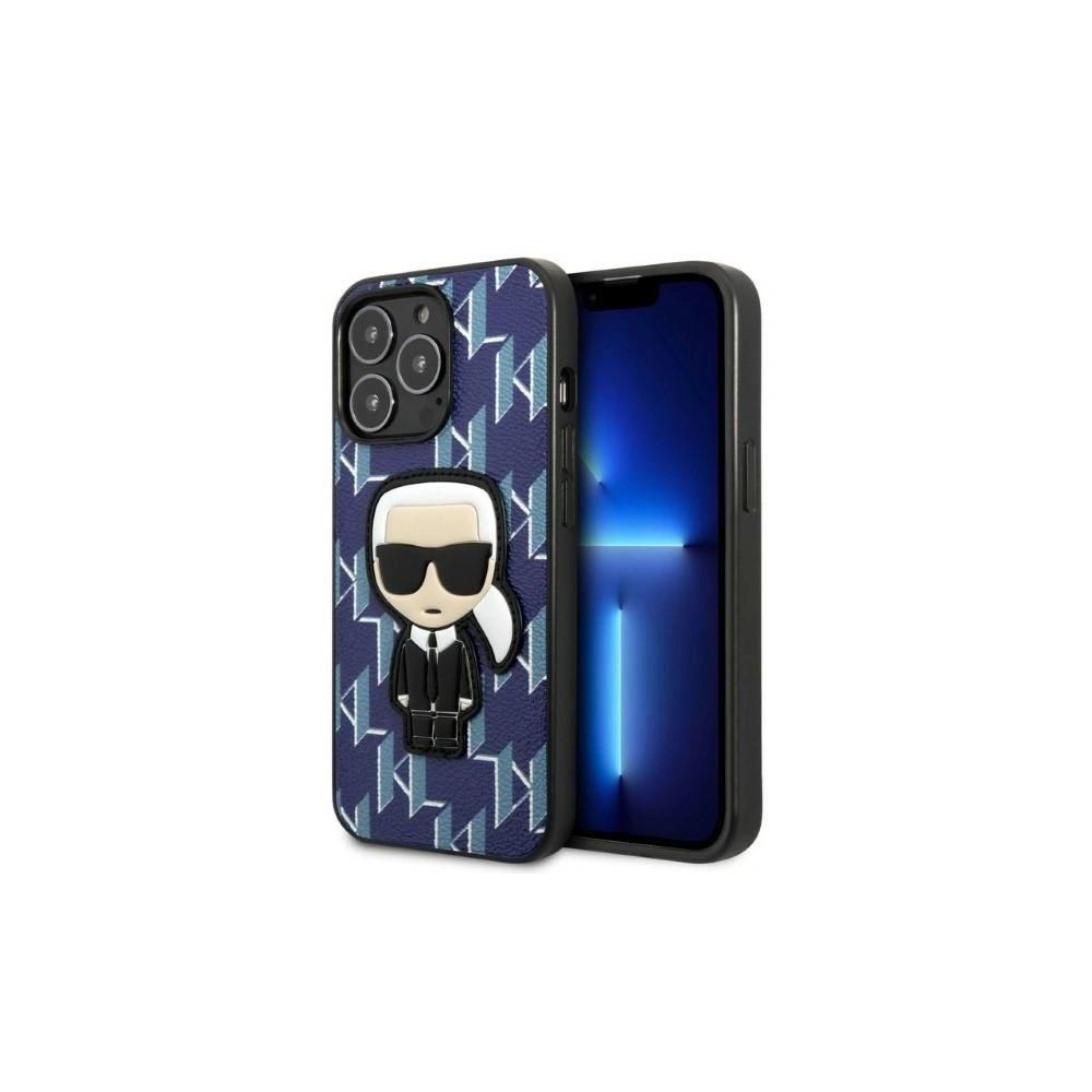 Hurtownia GSM - Etui Karl Lagerfeld KLHCP13LPMNIKBL Apple iPhone 13 Pro keménytok kék Monogram Ikonik Patch - KLD1364 - {ean13} - Hurt
