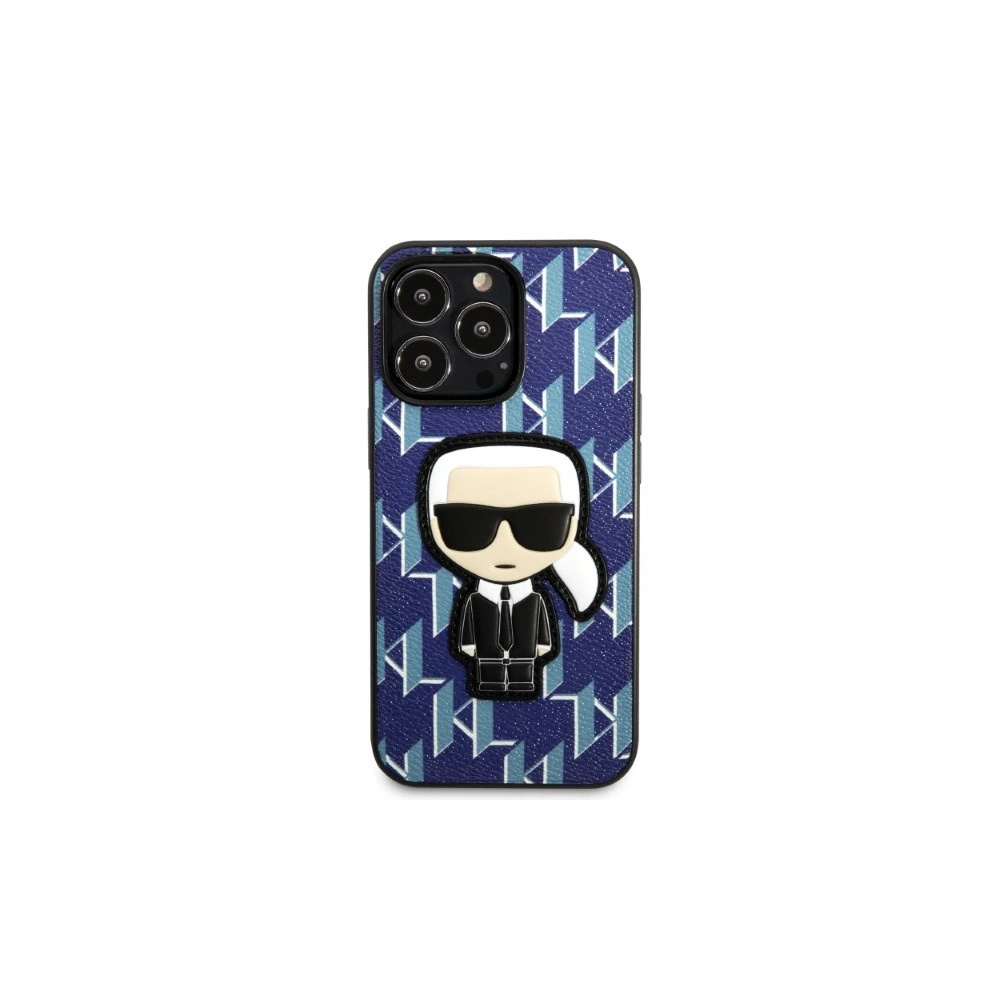 Hurtownia GSM - Etui Karl Lagerfeld KLHCP13LPMNIKBL Apple iPhone 13 Pro keménytok kék Monogram Ikonik Patch - KLD1364 - {ean13} - Hurt