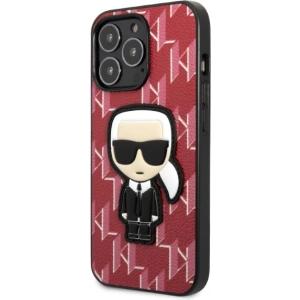 Etui Karl Lagerfeld KLHCP13LPMNIKPI Apple iPhone 13 Pro hardcase czerwony/red Monogram Ikonik Patch