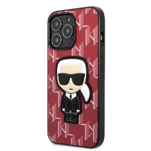 Etui Karl Lagerfeld KLHCP13LPMNIKPI Apple iPhone 13 Pro hardcase czerwony/red Monogram Ikonik Patch