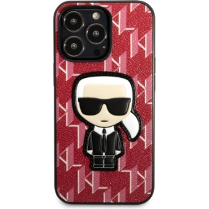 Etui Karl Lagerfeld KLHCP13LPMNIKPI Apple iPhone 13 Pro hardcase czerwony/red Monogram Ikonik Patch