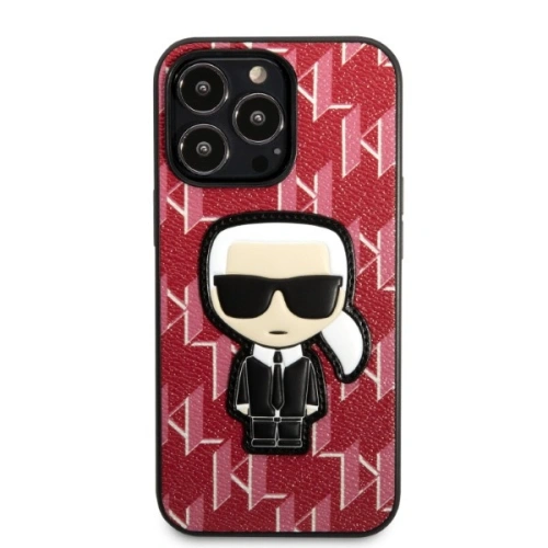 Etui Karl Lagerfeld KLHCP13LPMNIKPI Apple iPhone 13 Pro hardcase czerwony/red Monogram Ikonik Patch