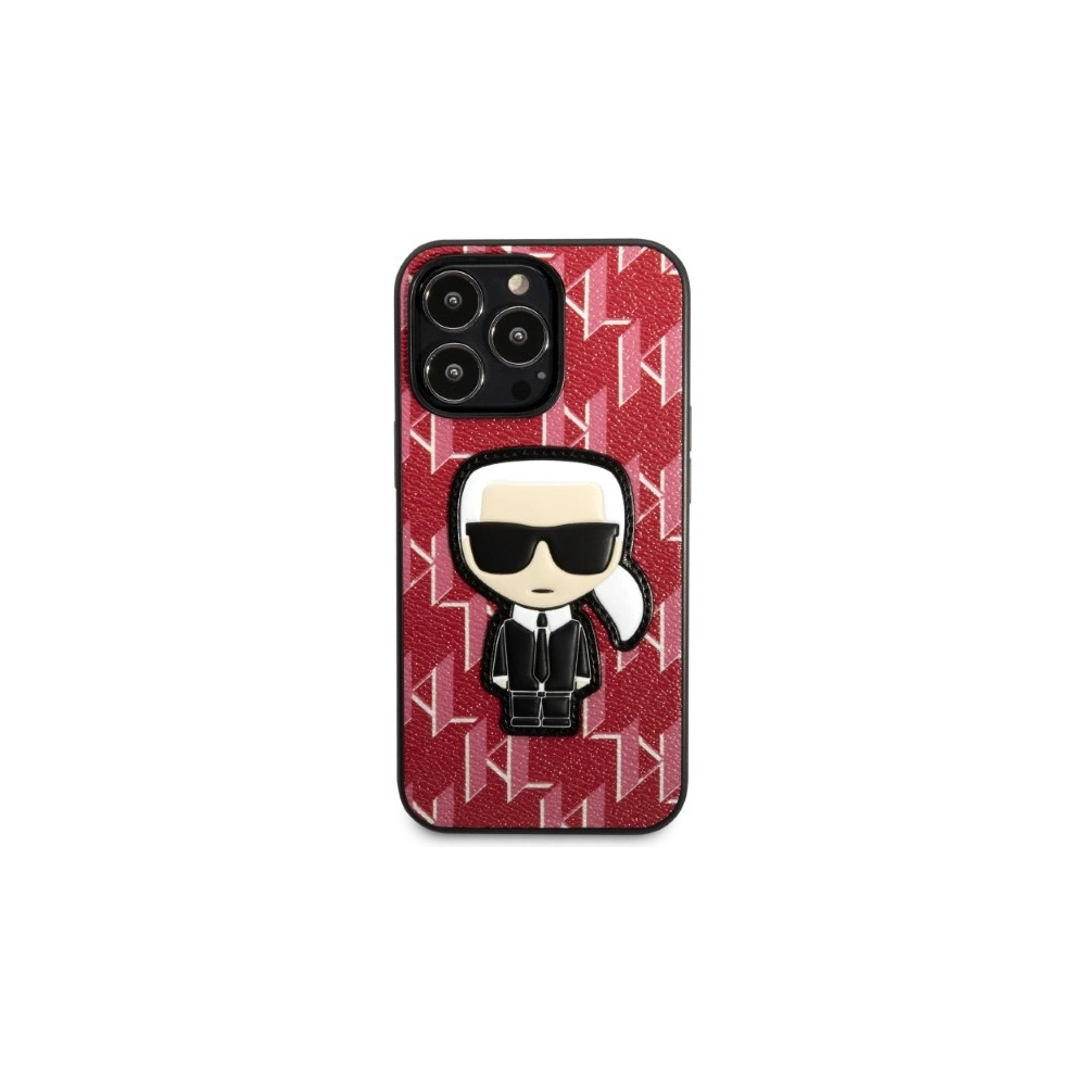 Hurtownia GSM - Etui Karl Lagerfeld KLHCP13LPMNIKPI Apple iPhone 13 Pro hardcase czerwony/red Monogram Ikonik Patch - KLD1365 - {ean13} - Hurt