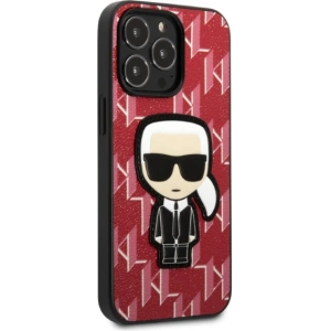 Etui Karl Lagerfeld KLHCP13LPMNIKPI Apple iPhone 13 Pro hardcase czerwony/red Monogram Ikonik Patch